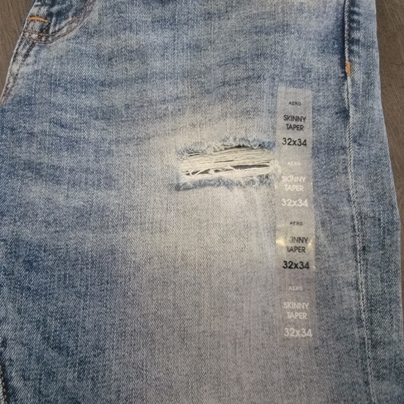 NEW...Aeropostale mens skinny taper jean R REAL ORIGINAL DEMIN stretch 34W/34L - Picture 13 of 15